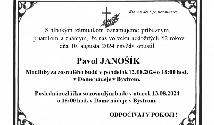 Fotka - Posledná rozlúčka s Pavlom Janošíkom